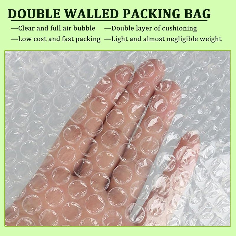 APOCHON 14 Pack Clear Bubble Out Bag Pouches,18x22 inch Large Bubble Bag for Extra Protection,Double Walled Shockproof Bubble Cushioning Wrap Bag Pouches for Storage,Shipping,Moving,Packing Supplies - Image 5